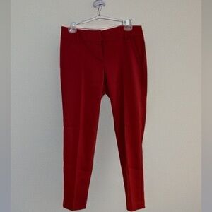 Ann Taylor LOFT Rich Red Ankle Pants